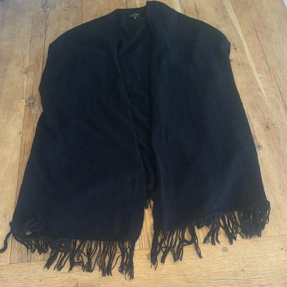 Lucky Brand Cashmere Blend Fringe Poncho Size XS